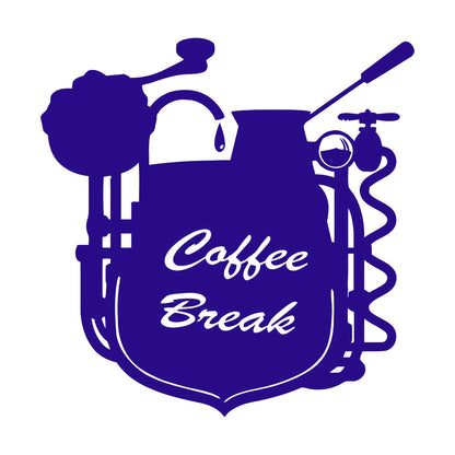 Wall Stickers Coffee Break Coffee Shop Restaurant Cafe Can Modify And Add Information