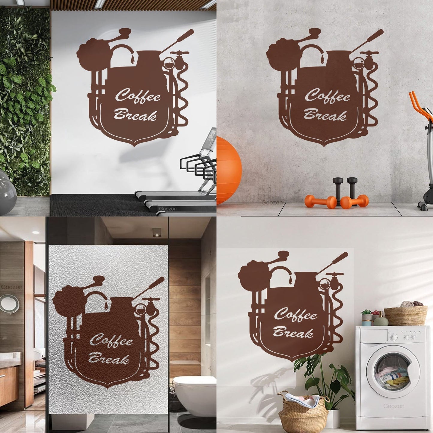 Wall Stickers Coffee Break Coffee Shop Restaurant Cafe Can Modify And Add Information