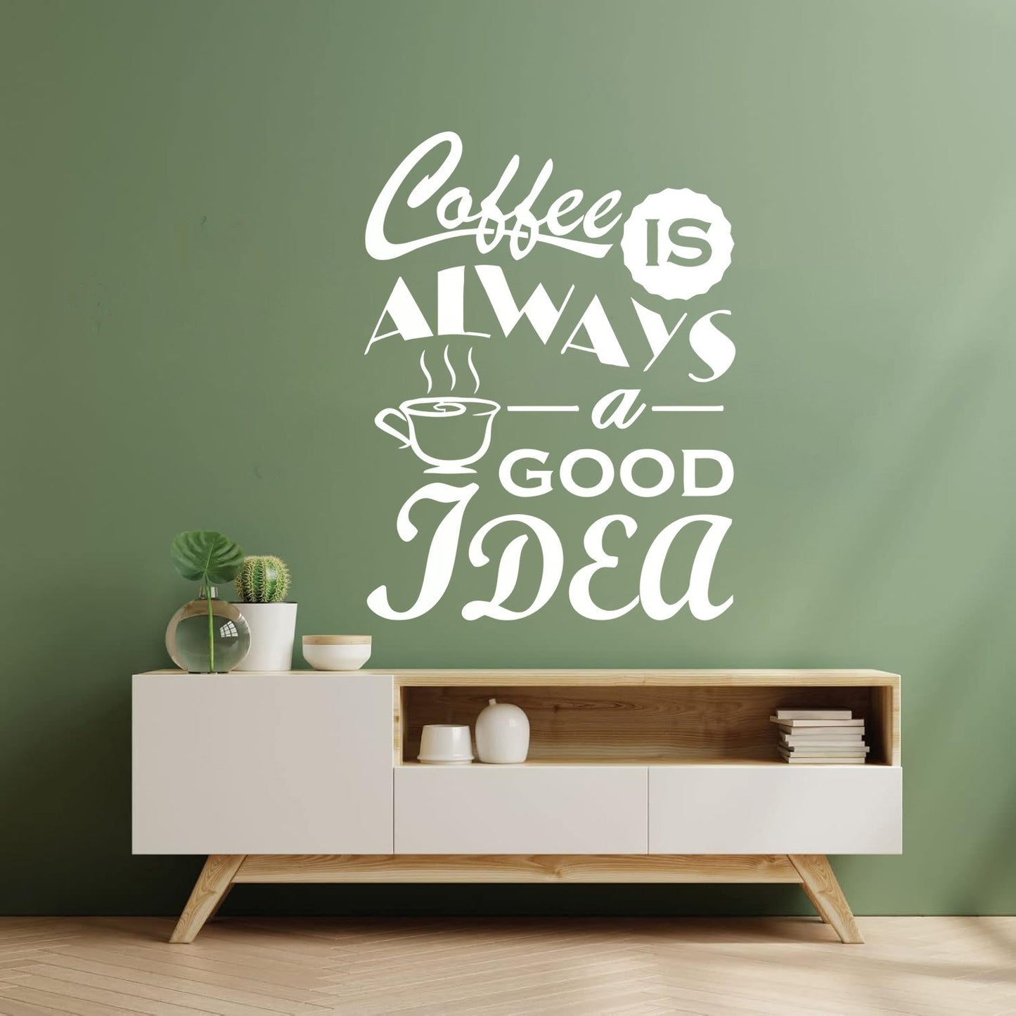 Fine Carving Decals Coffee Cafe Quote Phrase Restaurant Tea Words Art Decoration