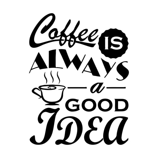 Fine Carving Decals Coffee Cafe Quote Phrase Restaurant Tea Words Art Decoration