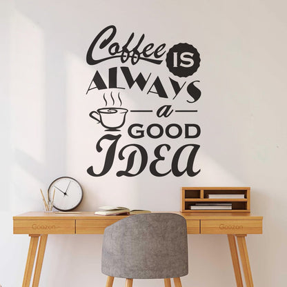 Fine Carving Decals Coffee Cafe Quote Phrase Restaurant Tea Words Art Decoration