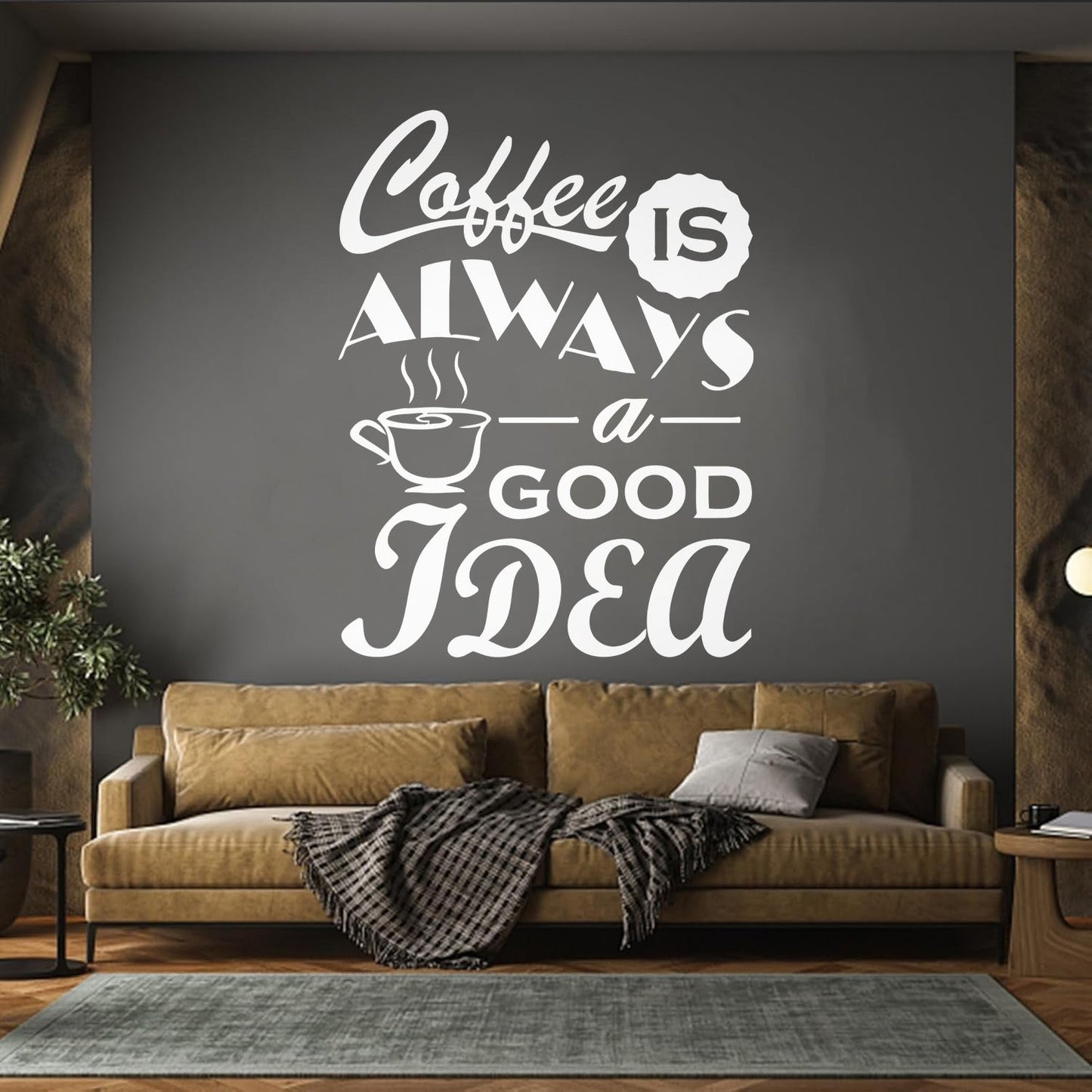 Fine Carving Decals Coffee Cafe Quote Phrase Restaurant Tea Words Art Decoration