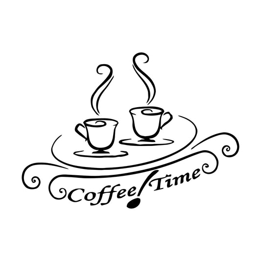 Coffee House Caf¹È Drink Cup Tea Vinyl Art Sticker Wall Beautification