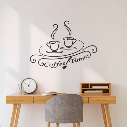 Coffee House Caf¹È Drink Cup Tea Vinyl Art Sticker Wall Beautification