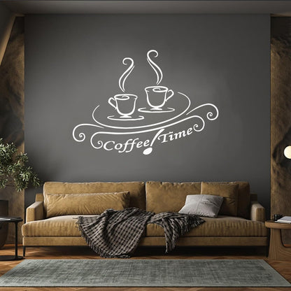 Coffee House Caf¹È Drink Cup Tea Vinyl Art Sticker Wall Beautification