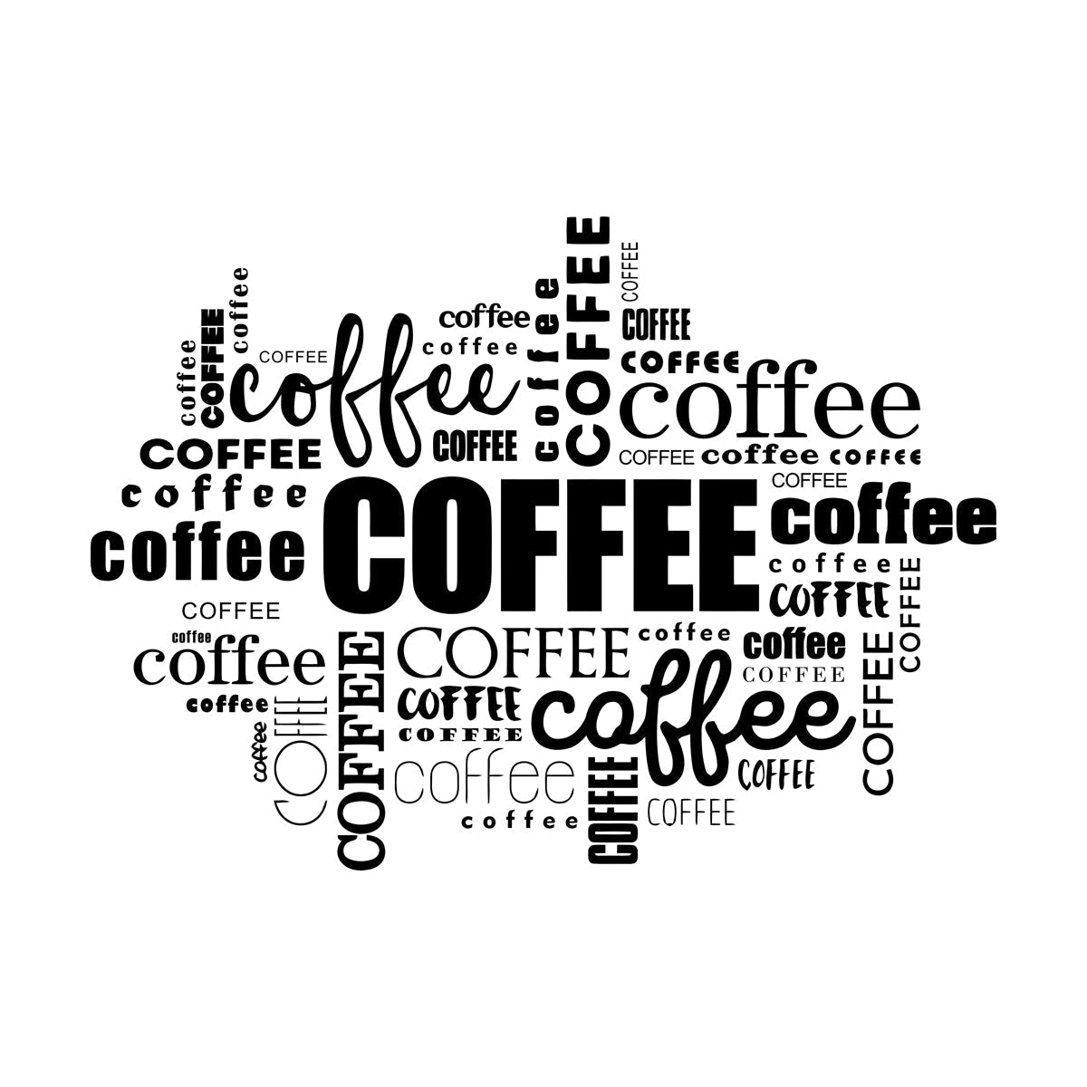 Engraving Stickers Coffee Shop Food Business Restaurant Food Car Body Decoration