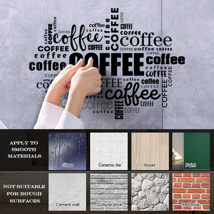 Engraving Stickers Coffee Shop Food Business Restaurant Food Car Body Decoration