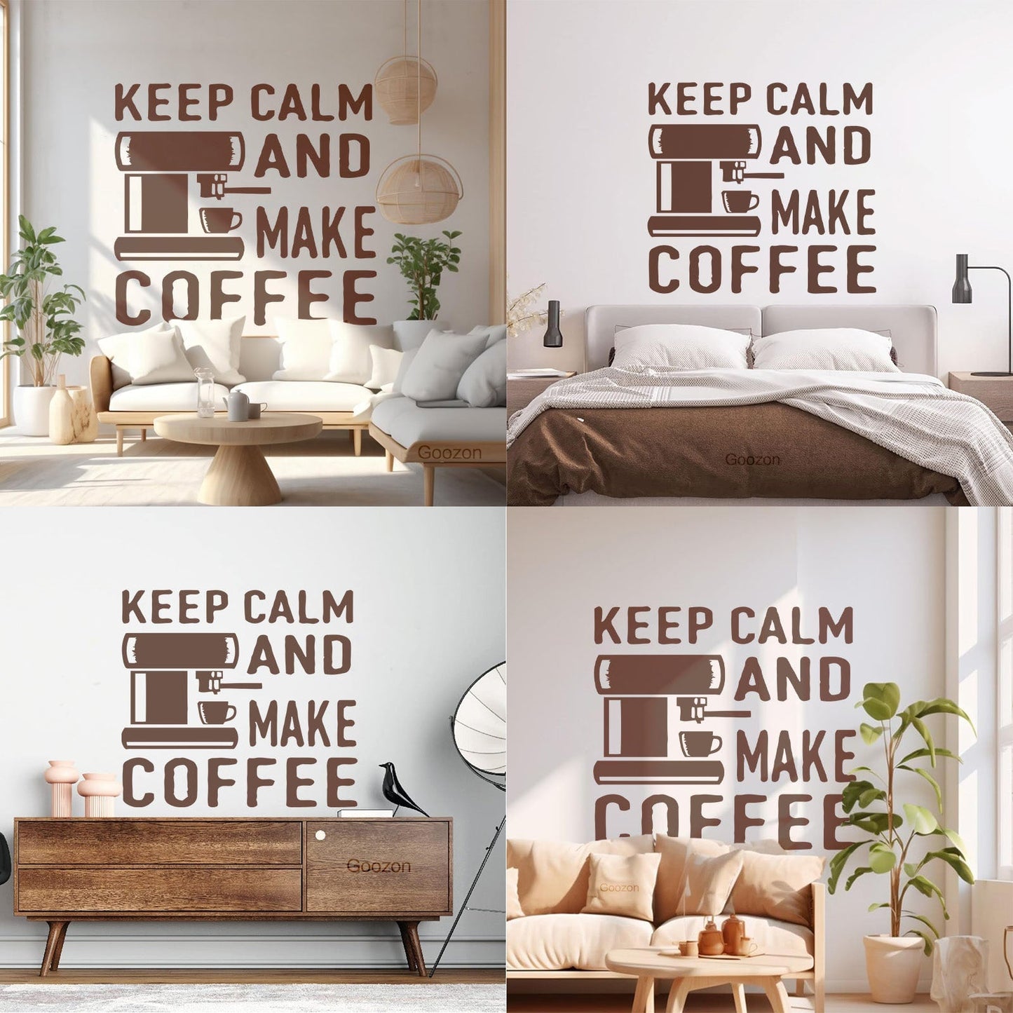 Lettering Decals Coffee Tea Cafe Words Phrase Quote Window Decals