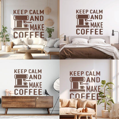 Lettering Decals Coffee Tea Cafe Words Phrase Quote Window Decals