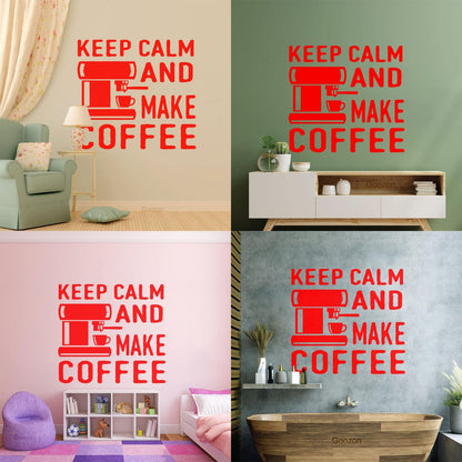 Lettering Decals Coffee Tea Cafe Words Phrase Quote Window Decals
