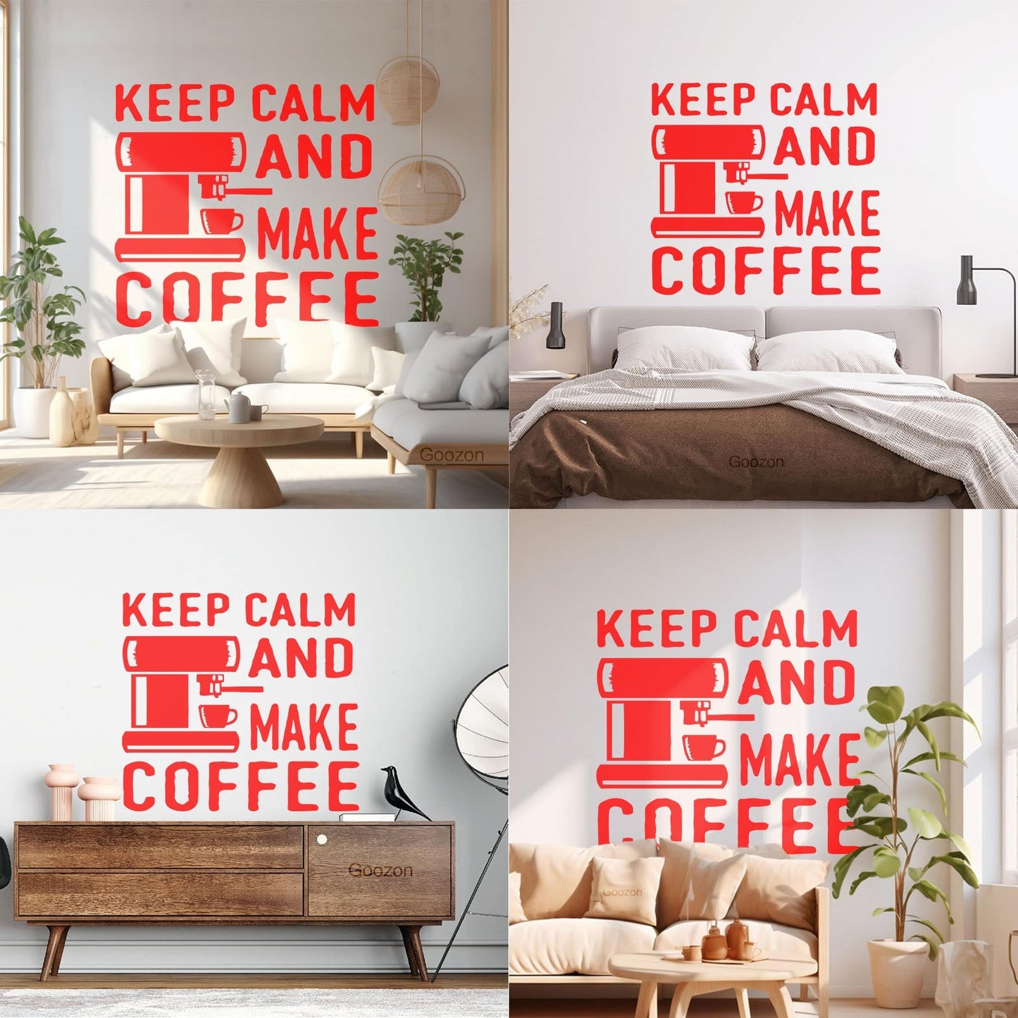 Lettering Decals Coffee Tea Cafe Words Phrase Quote Window Decals