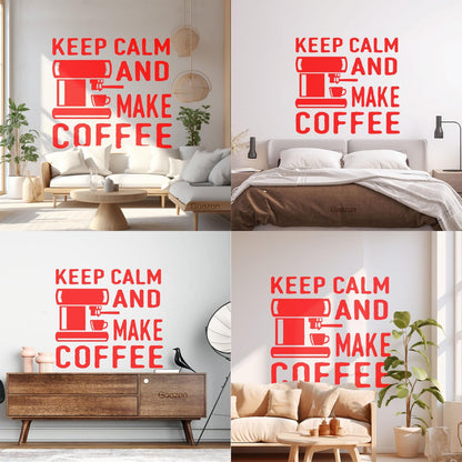 Lettering Decals Coffee Tea Cafe Words Phrase Quote Window Decals