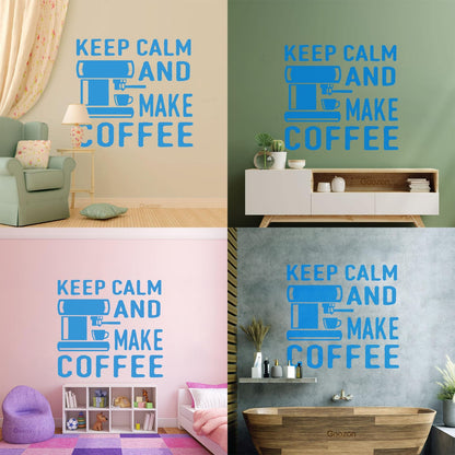 Lettering Decals Coffee Tea Cafe Words Phrase Quote Window Decals