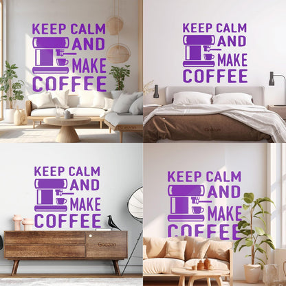 Lettering Decals Coffee Tea Cafe Words Phrase Quote Window Decals