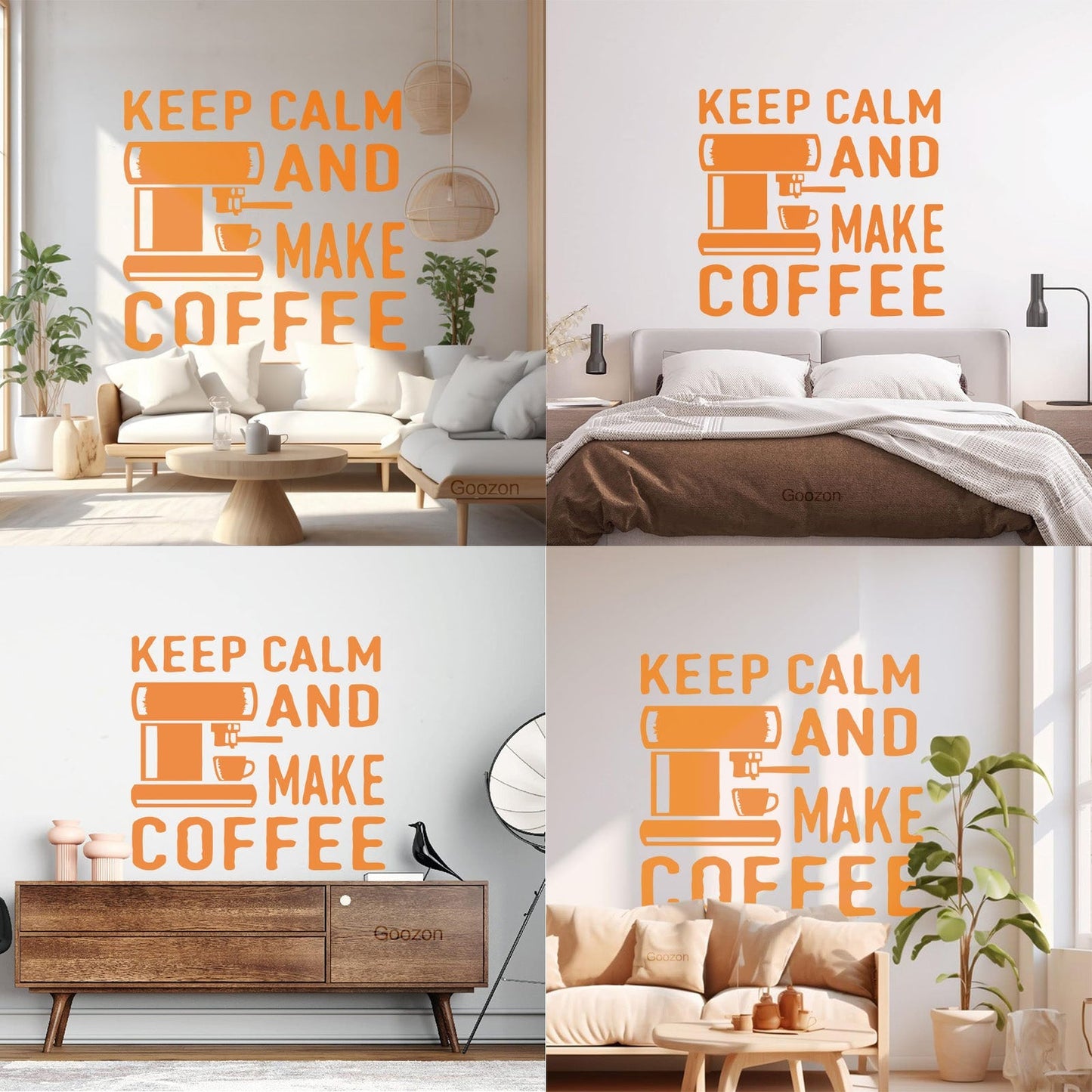 Lettering Decals Coffee Tea Cafe Words Phrase Quote Window Decals