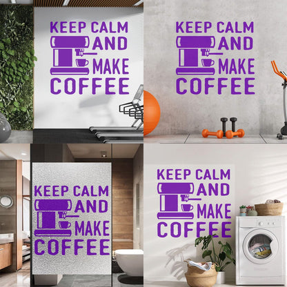 Lettering Decals Coffee Tea Cafe Words Phrase Quote Window Decals