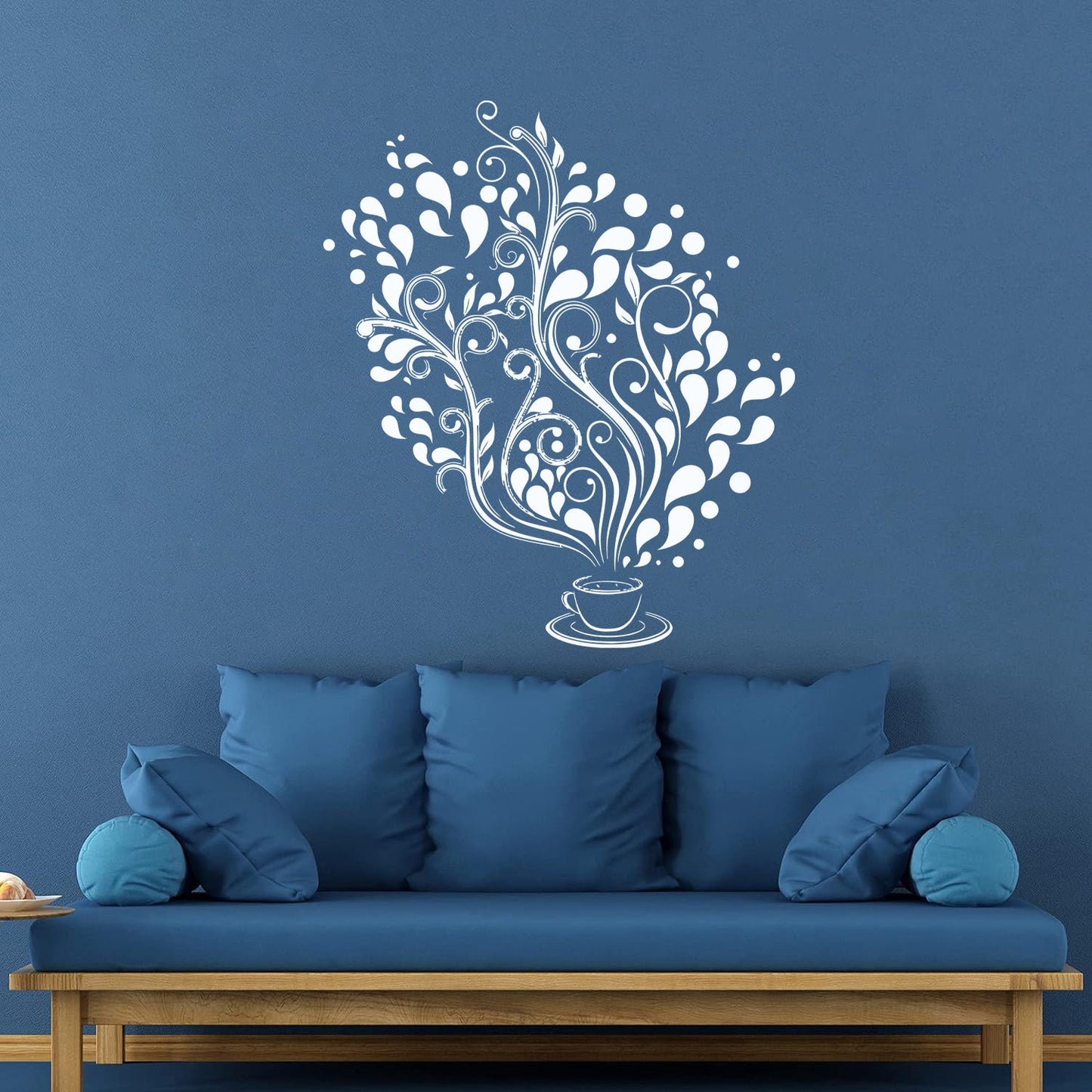 Wall Decals Pvc Cup Coffee Cafe Tea Kitchen Bar Restaurant Glass Stickers