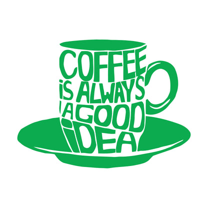 Lettering Stickers Cup Coffee Words Phrase Lettering Cafe Kitchen Store Decoration