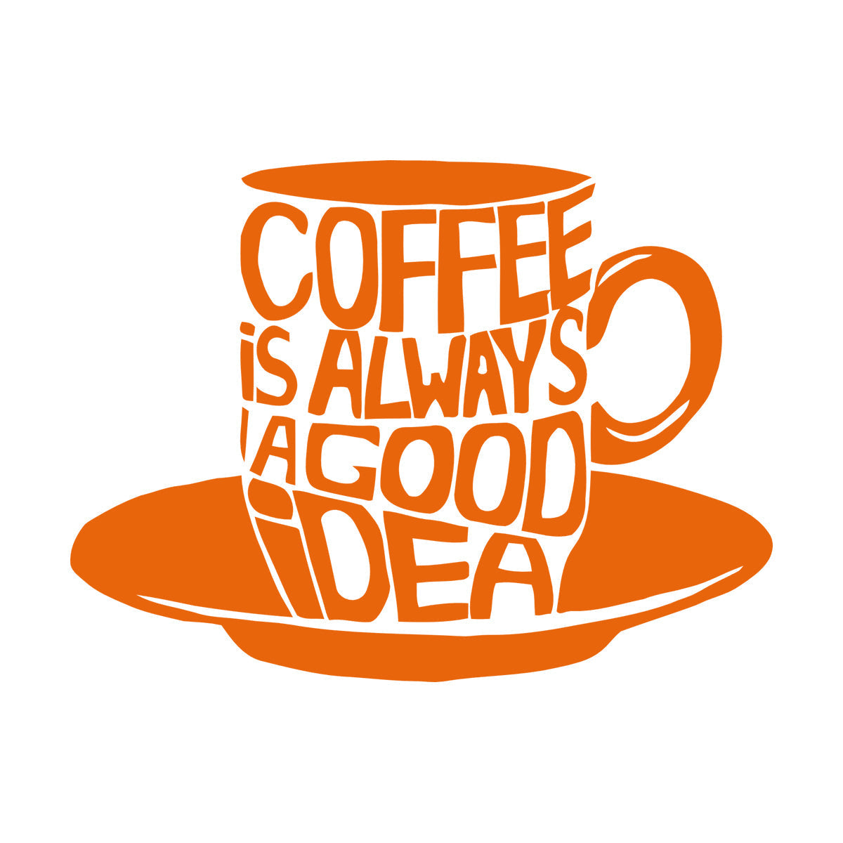 Lettering Stickers Cup Coffee Words Phrase Lettering Cafe Kitchen Store Decoration