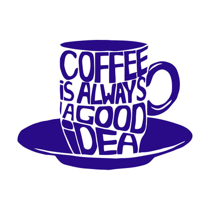 Lettering Stickers Cup Coffee Words Phrase Lettering Cafe Kitchen Store Decoration