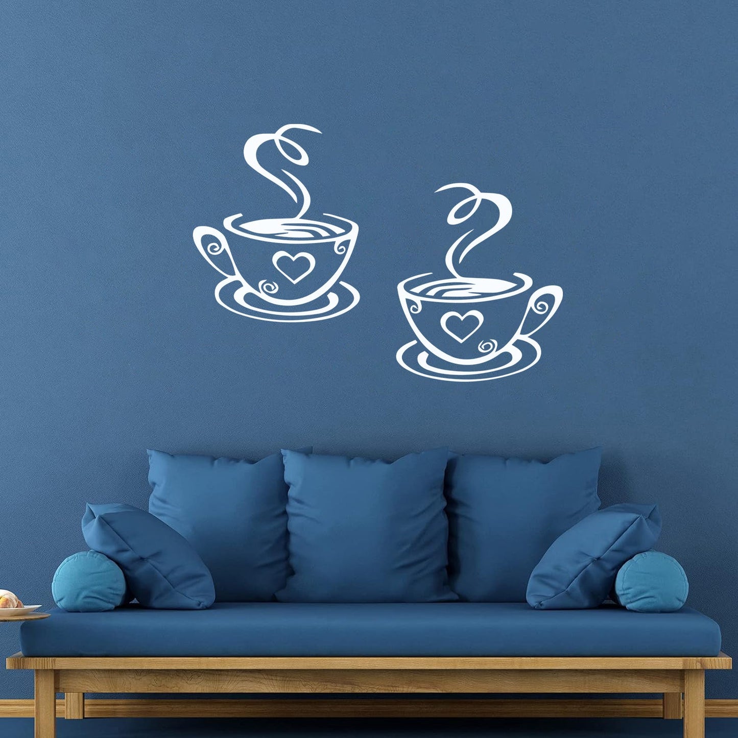 Wall Decals Paster Paper Cup Love Kitchen Coffee Cafe Tattoo Culture
