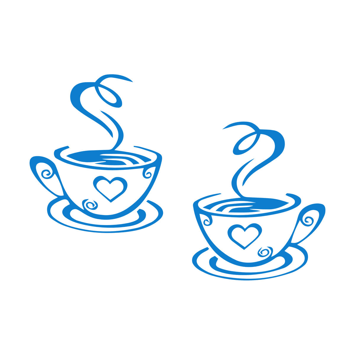 Wall Decals Paster Paper Cup Love Kitchen Coffee Cafe Tattoo Culture