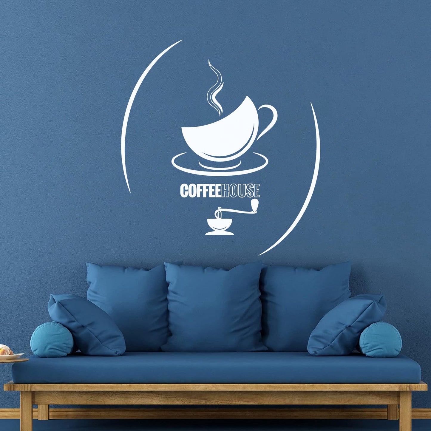 Wall Decals Cup Of Tea Coffeehouse Hot Drinks Kitchen Cafe Self Adhesive