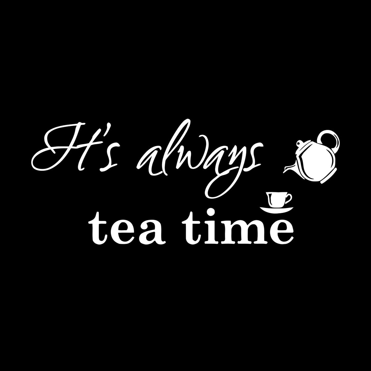 Kitchen Cafe Restaurant Coffee Tea Quote Words Phrase Mural And Wall Vinyl Decal Equipped With Transfer Film Kit