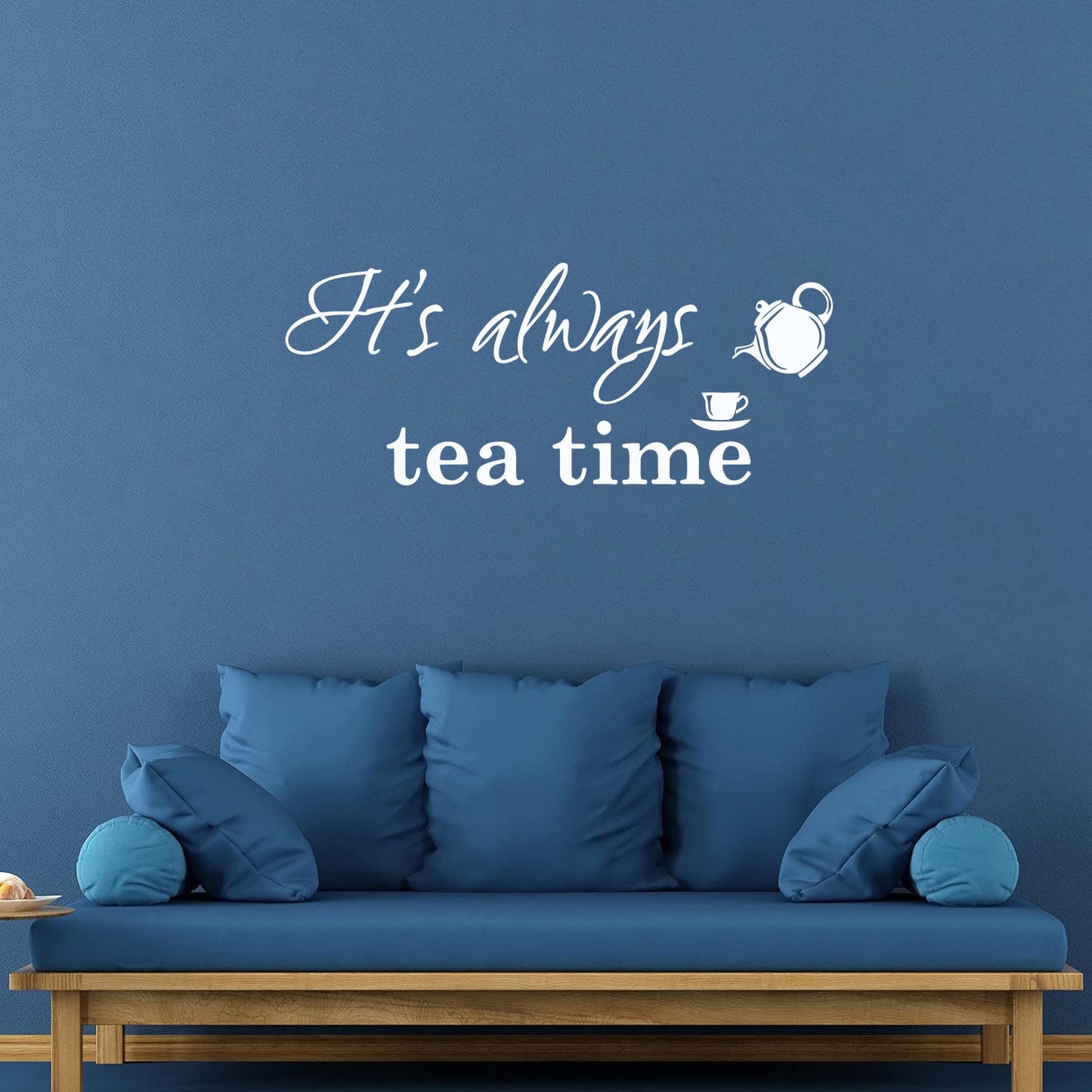 Kitchen Cafe Restaurant Coffee Tea Quote Words Phrase Mural And Wall Vinyl Decal Equipped With Transfer Film Kit