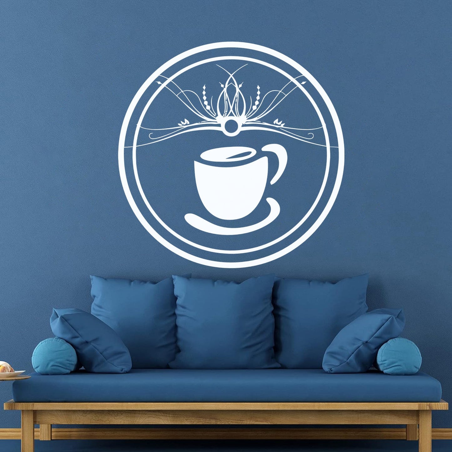 Wall Vinyl Sticker Decor Pattern Coffee Cup Tae Kitchen Art Mural Painting