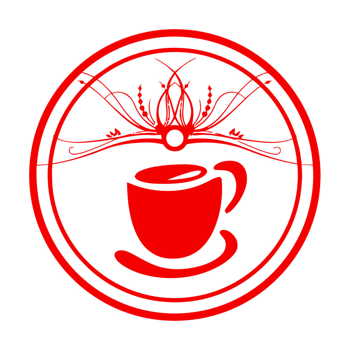 Wall Vinyl Sticker Decor Pattern Coffee Cup Tae Kitchen Art Mural Painting