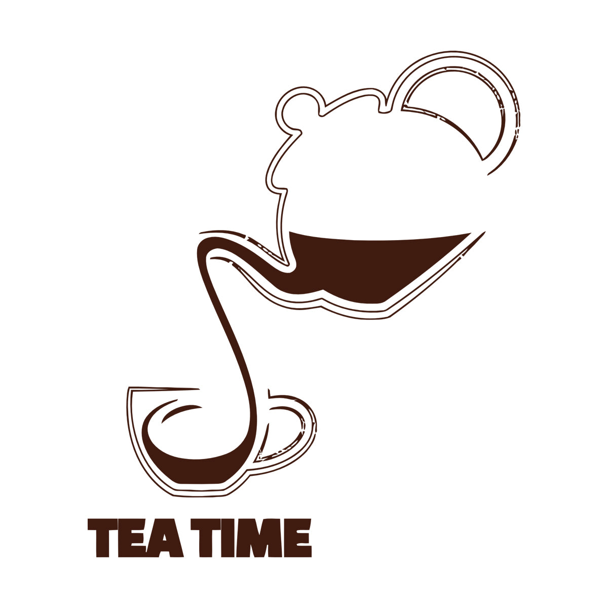 Fine Carving Stickers Tea Coffee Drinks Kitchen Cafe Kettle Cup Multiple Size Options