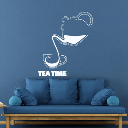 Fine Carving Stickers Tea Coffee Drinks Kitchen Cafe Kettle Cup Multiple Size Options