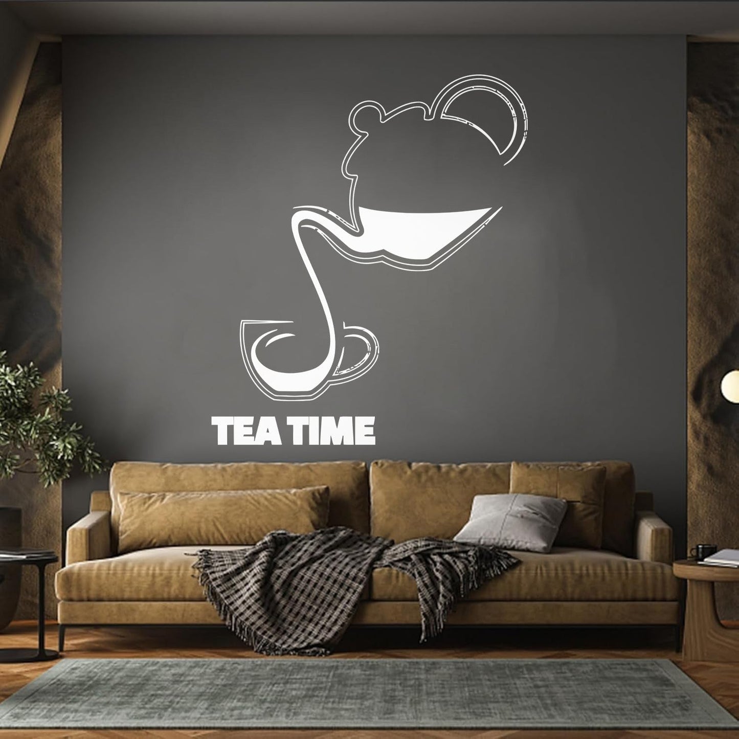 Fine Carving Stickers Tea Coffee Drinks Kitchen Cafe Kettle Cup Multiple Size Options