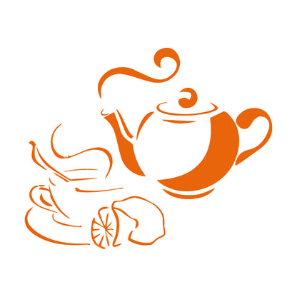 Wall Stickers Tea Coffee Food Drink Breakfast Waterproof