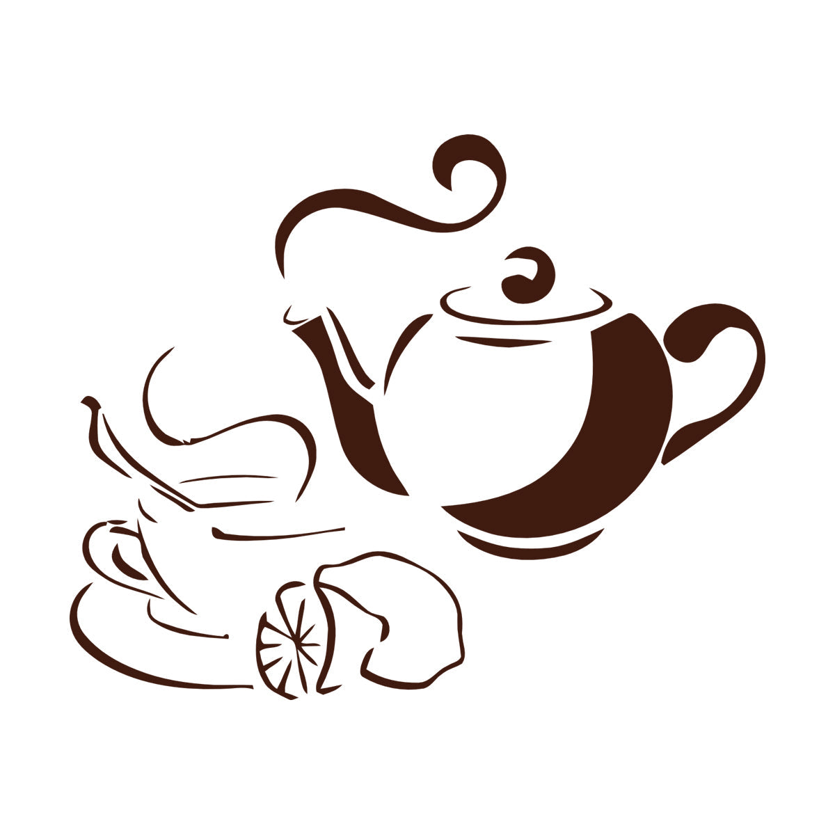 Wall Stickers Tea Coffee Food Drink Breakfast Waterproof