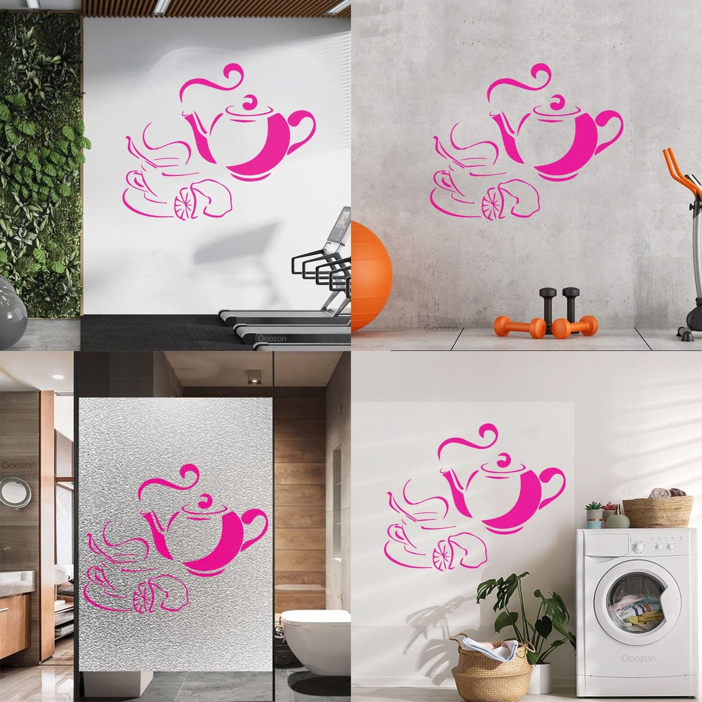 Wall Stickers Tea Coffee Food Drink Breakfast Waterproof