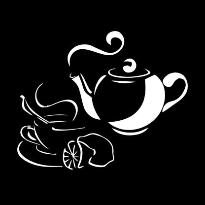 Wall Stickers Tea Coffee Food Drink Breakfast Waterproof