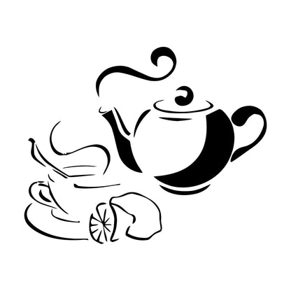 Wall Stickers Tea Coffee Food Drink Breakfast Waterproof