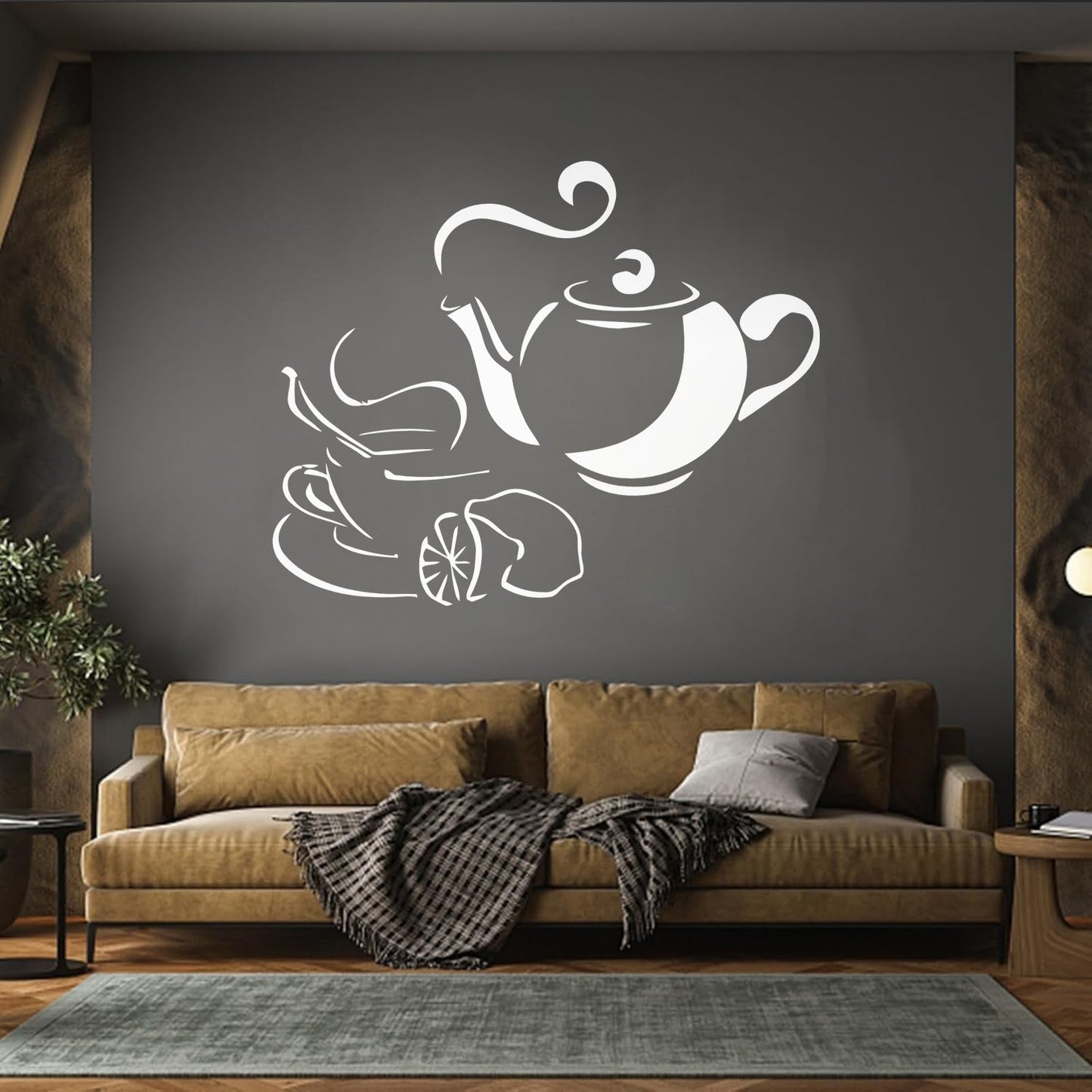 Wall Stickers Tea Coffee Food Drink Breakfast Waterproof