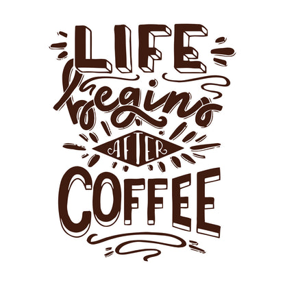 Vinyl Art Sticker Words Poster Quote Coffee Cafe Personalized Customization