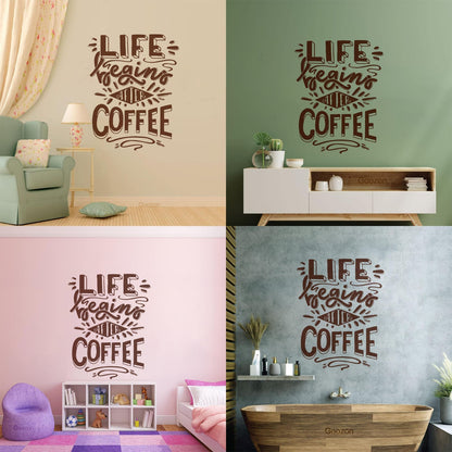 Vinyl Art Sticker Words Poster Quote Coffee Cafe Personalized Customization
