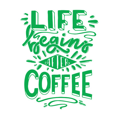 Vinyl Art Sticker Words Poster Quote Coffee Cafe Personalized Customization