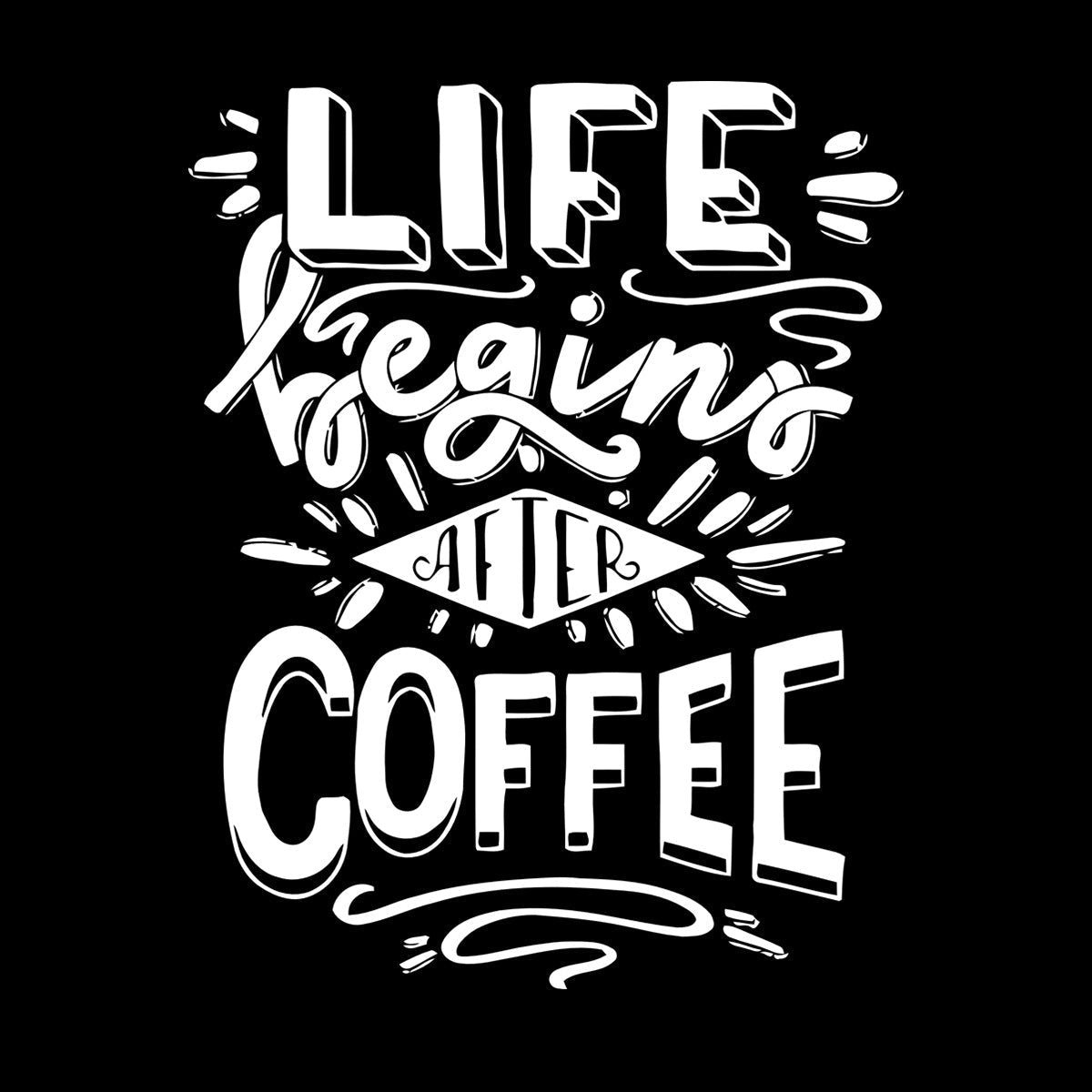 Vinyl Art Sticker Words Poster Quote Coffee Cafe Personalized Customization