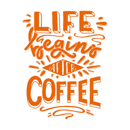 Vinyl Art Sticker Words Poster Quote Coffee Cafe Personalized Customization