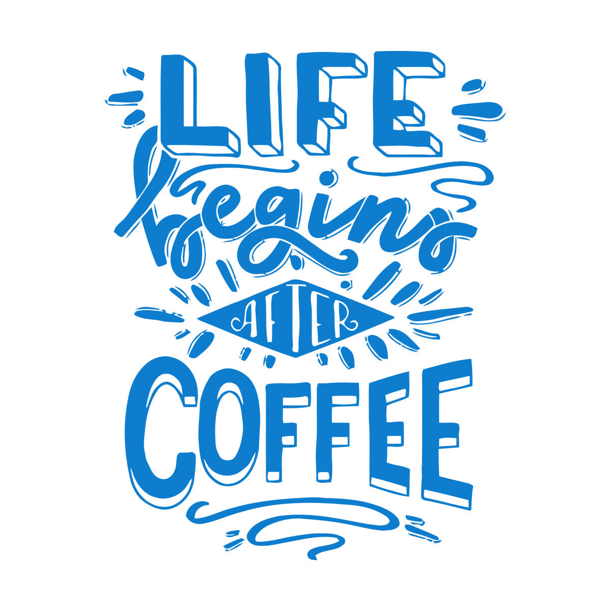 Vinyl Art Sticker Words Poster Quote Coffee Cafe Personalized Customization