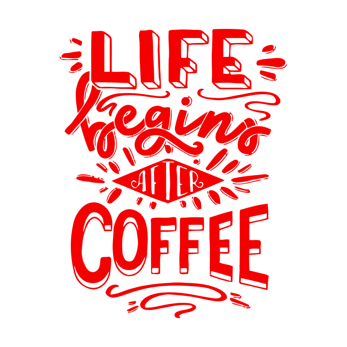 Vinyl Art Sticker Words Poster Quote Coffee Cafe Personalized Customization