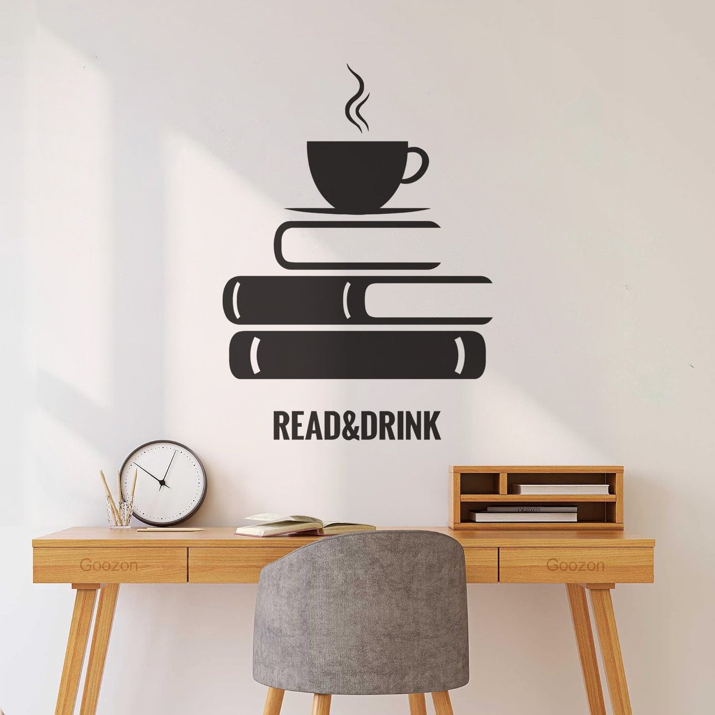 Wall Decals Paster Paper Book Coffee Reading Bookstore Window Decals