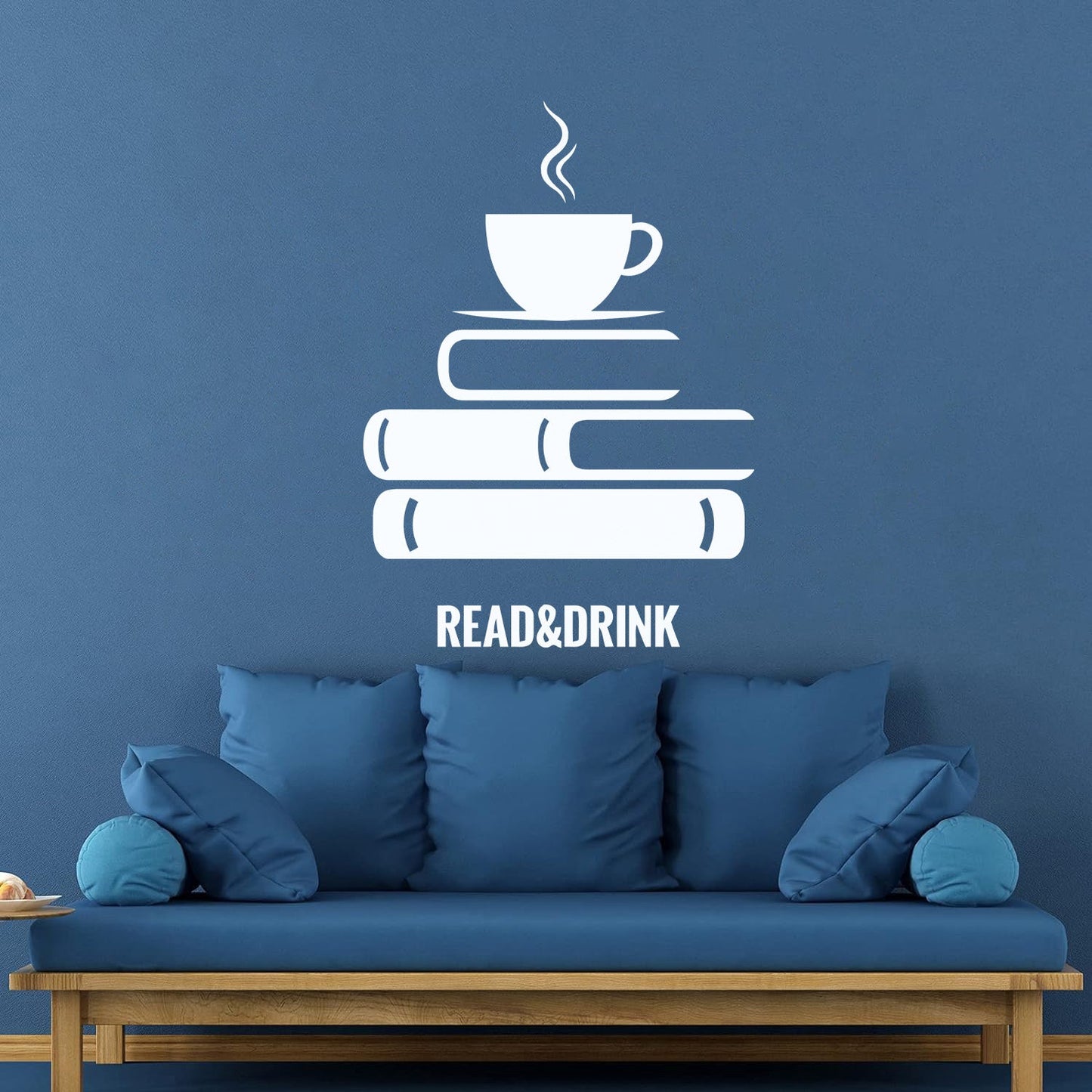 Wall Decals Paster Paper Book Coffee Reading Bookstore Window Decals