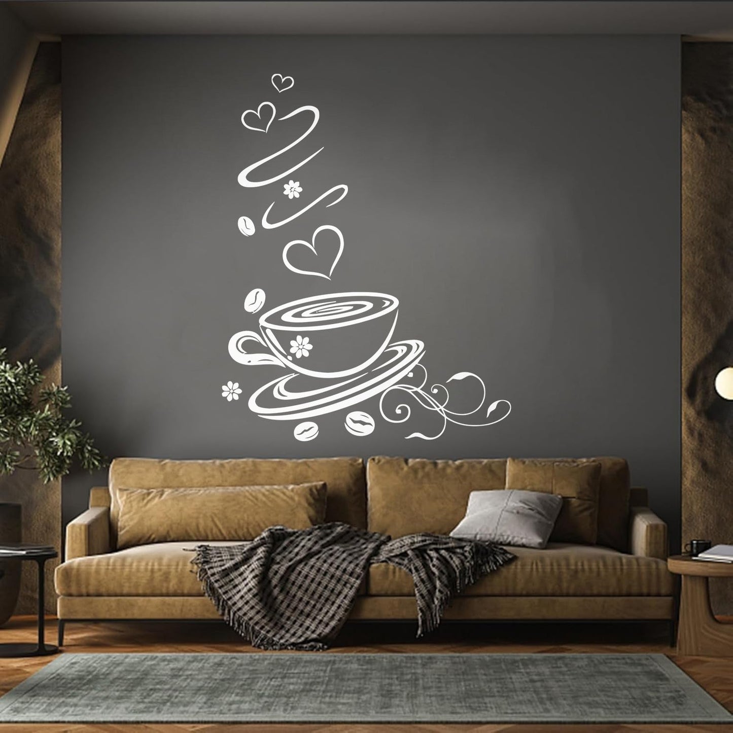 Coffee Shop Cup Kitchen Ation Wall Decals Store Decoration